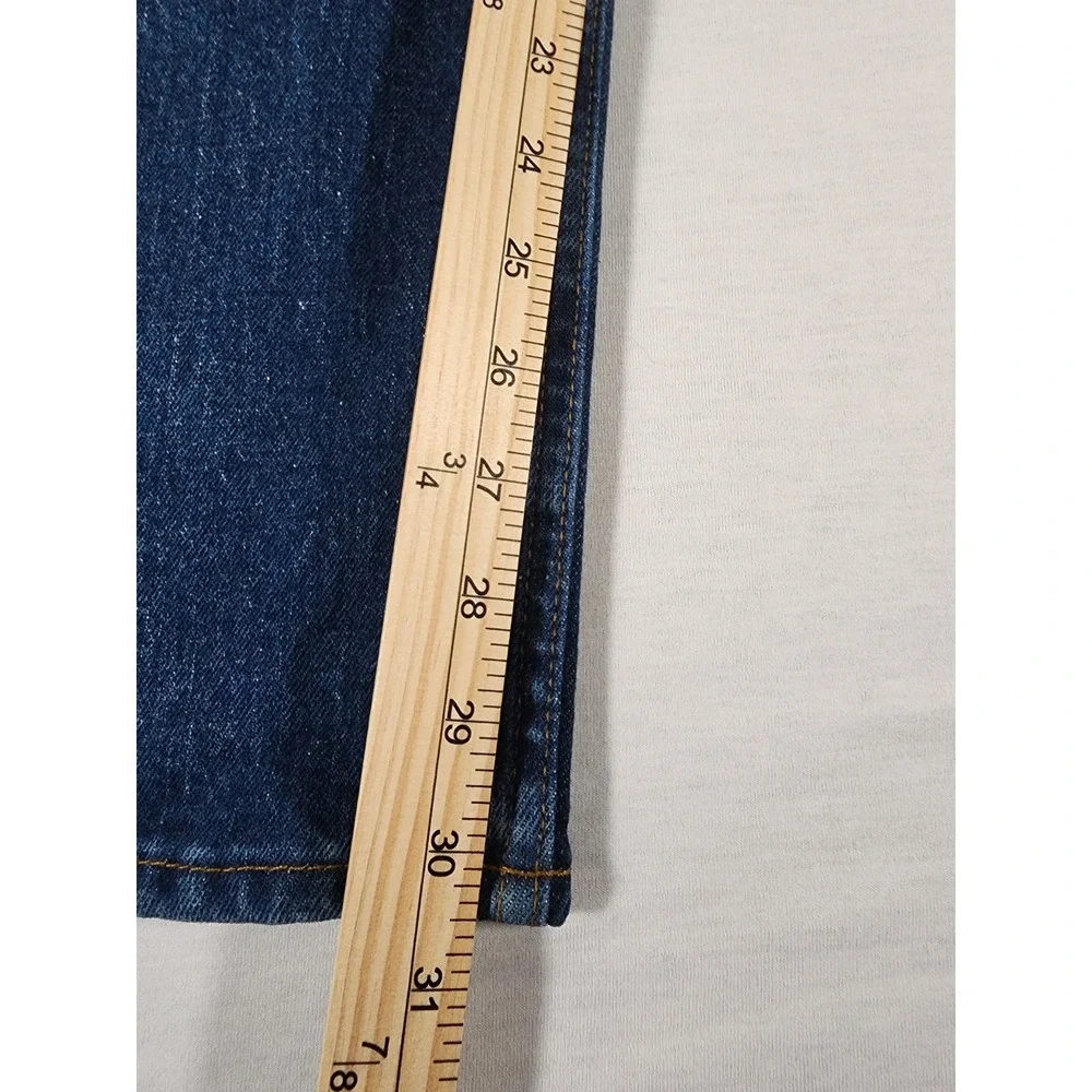 Abercrombie & Fitch Womens 32/14R 90s Straight Ultra High Rise Denim Blue Jeans - Picture 2 of 9
